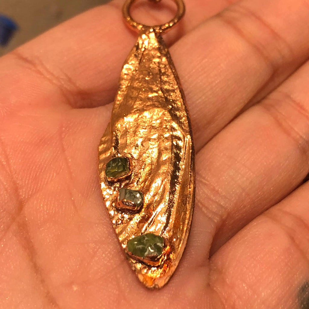 Real Dragonfly Wing, Copper Electroformed Necklace