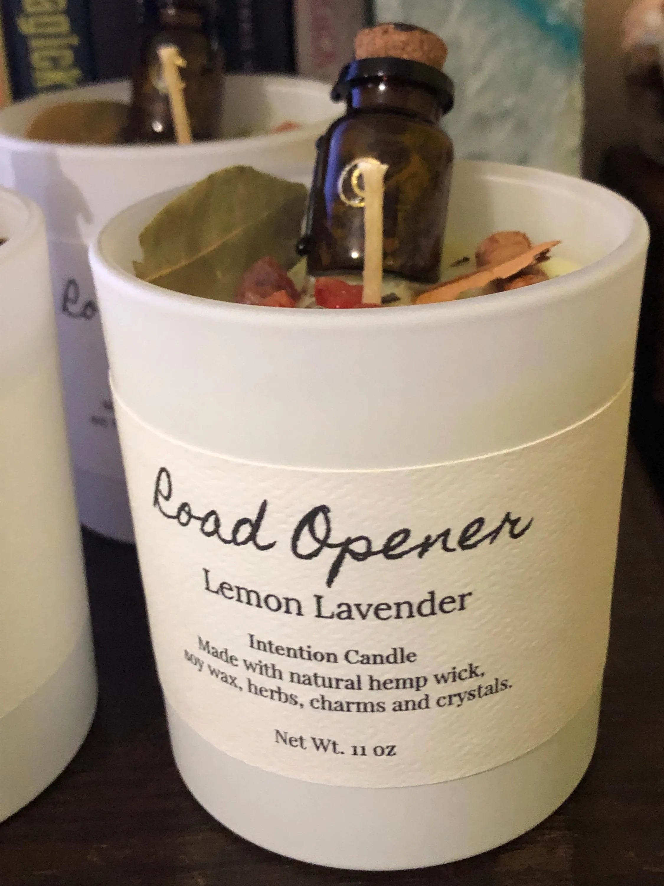 Path Opener Intention Candle- Lemon Lavender Fragranced 11 oz