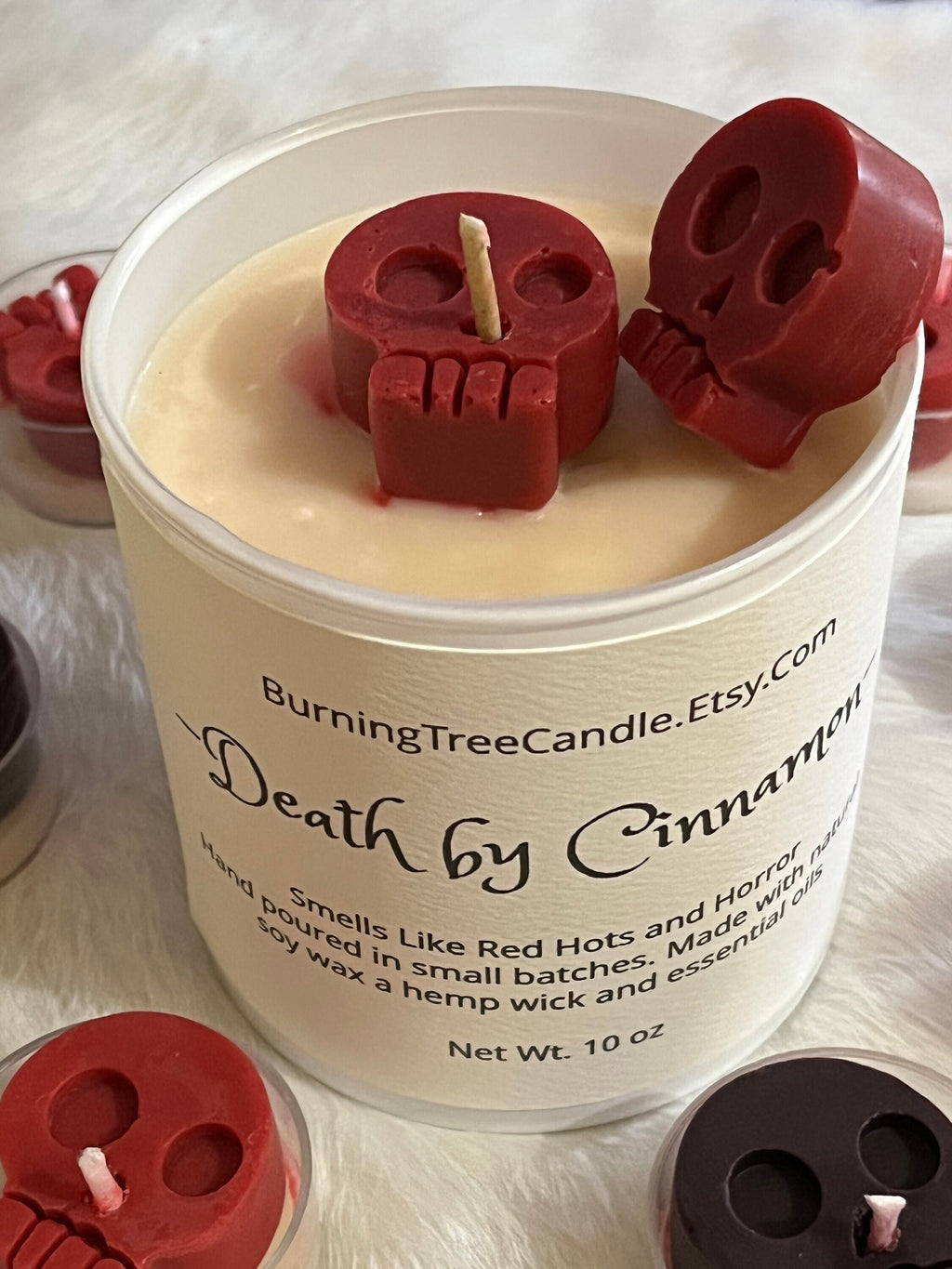 Cinnamon Skull Candle - 11 oz