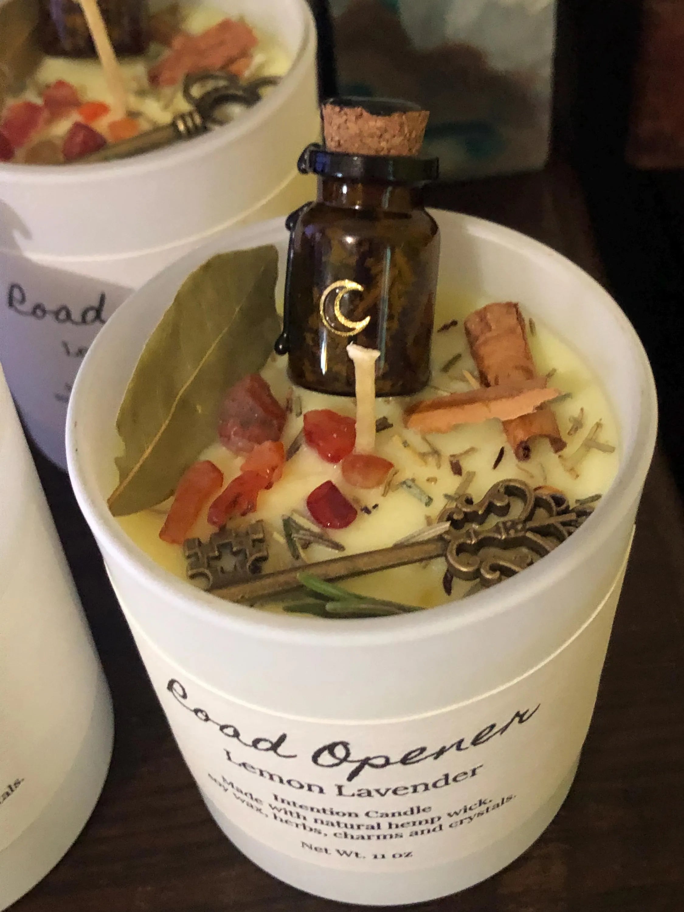 Path Opener Intention Candle- Lemon Lavender Fragranced 11 oz