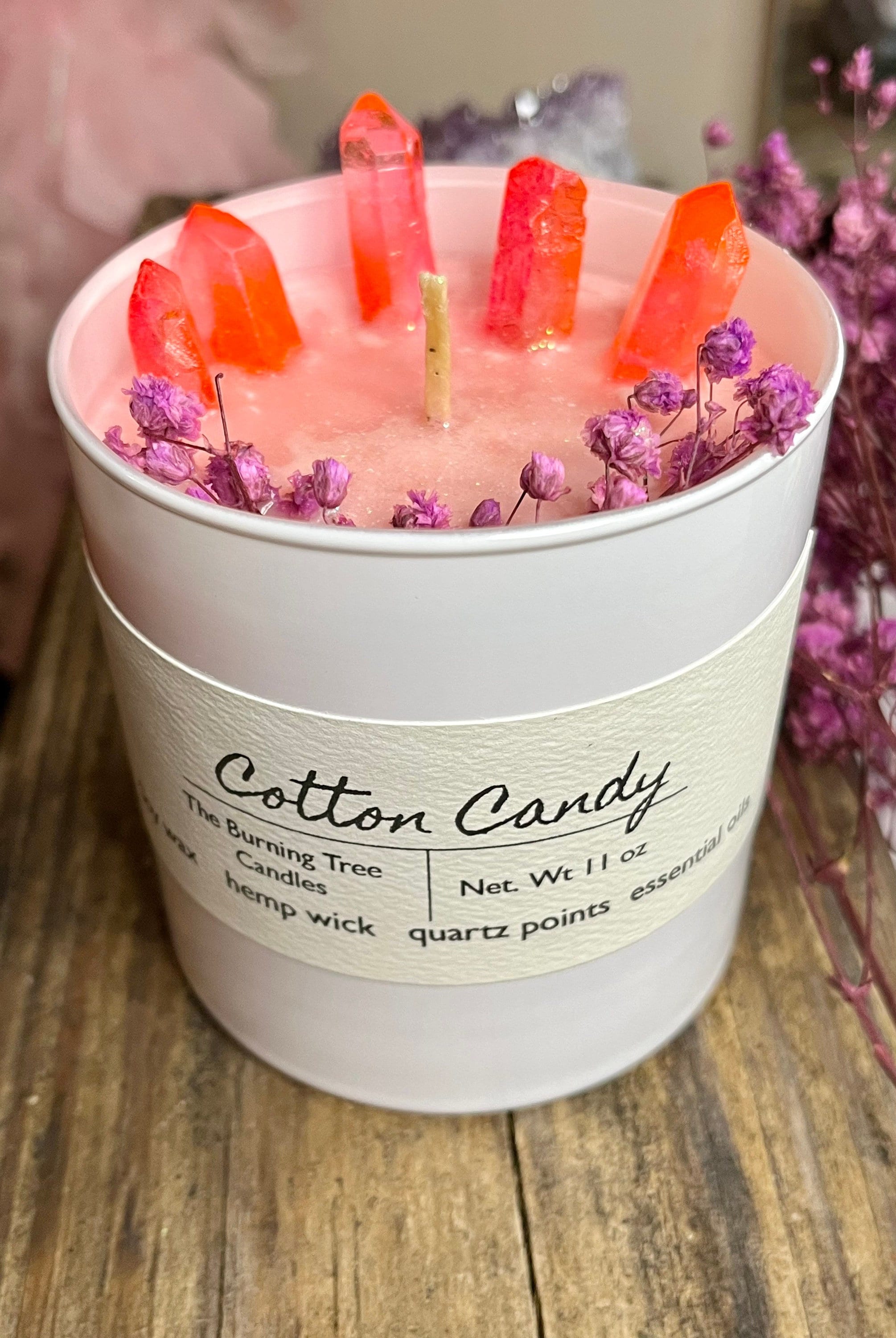 Cotton Candy Crystal Candle - 11 oz