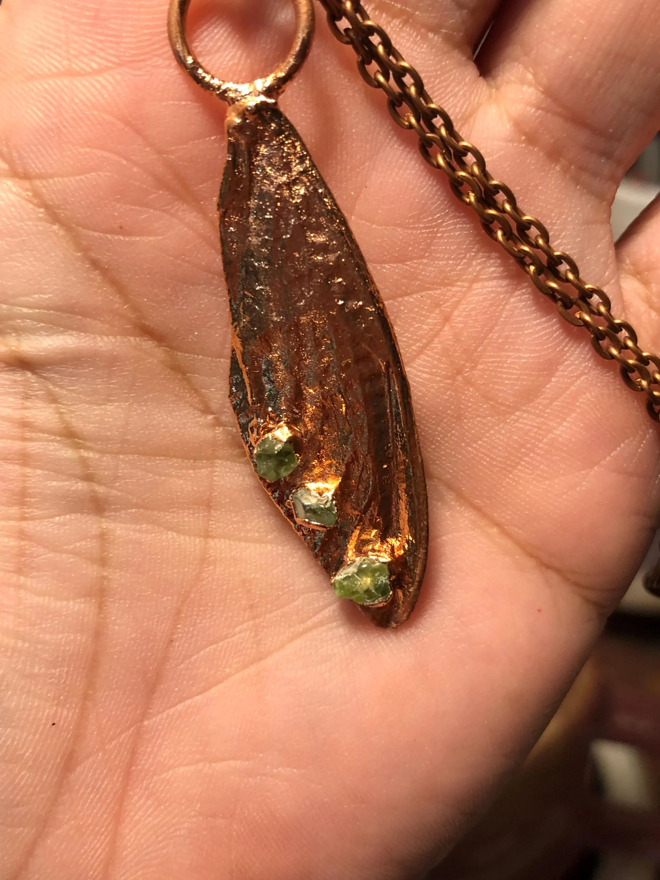 Real Dragonfly Wing, Copper Electroformed Necklace