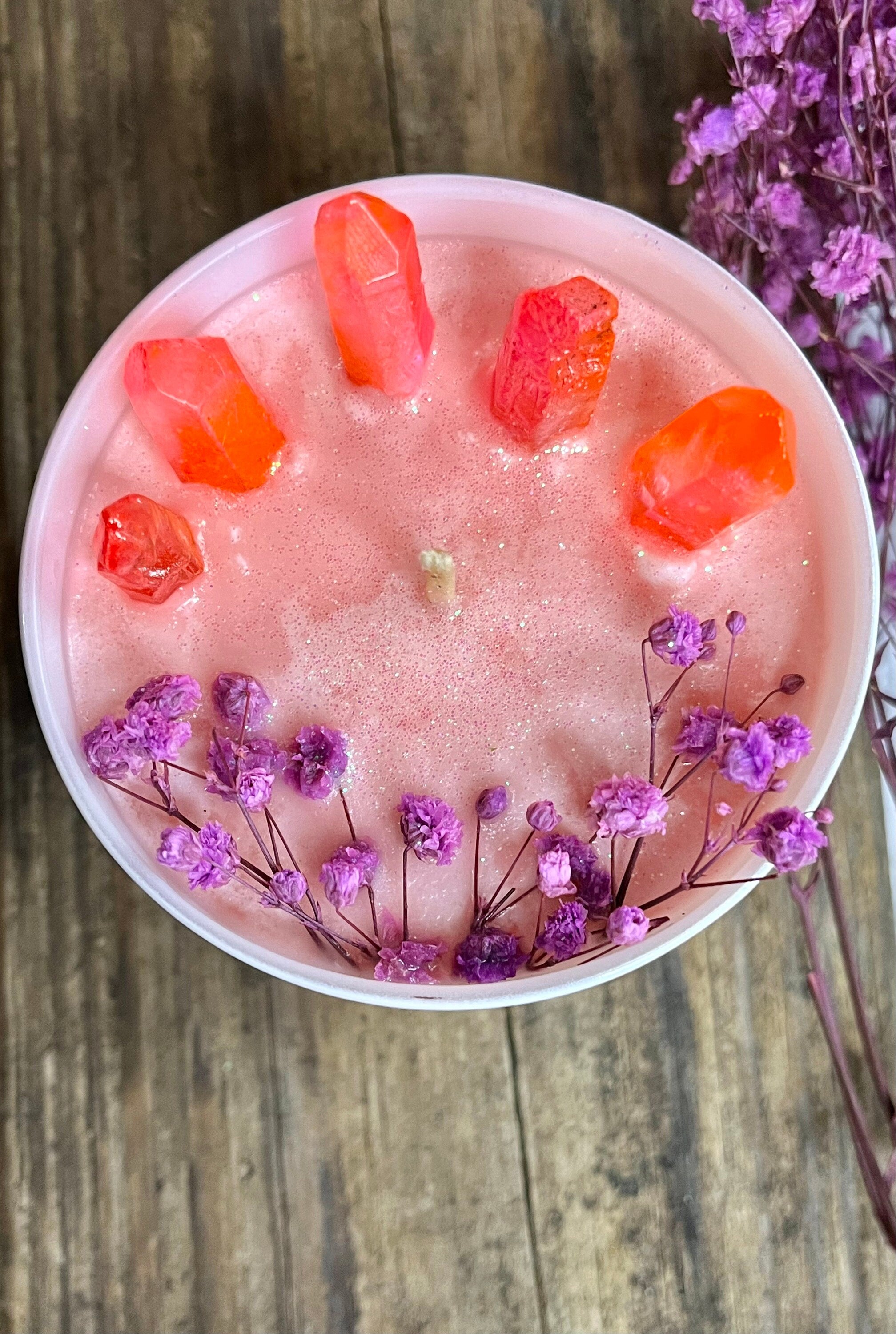 Cotton Candy Crystal Candle - 11 oz