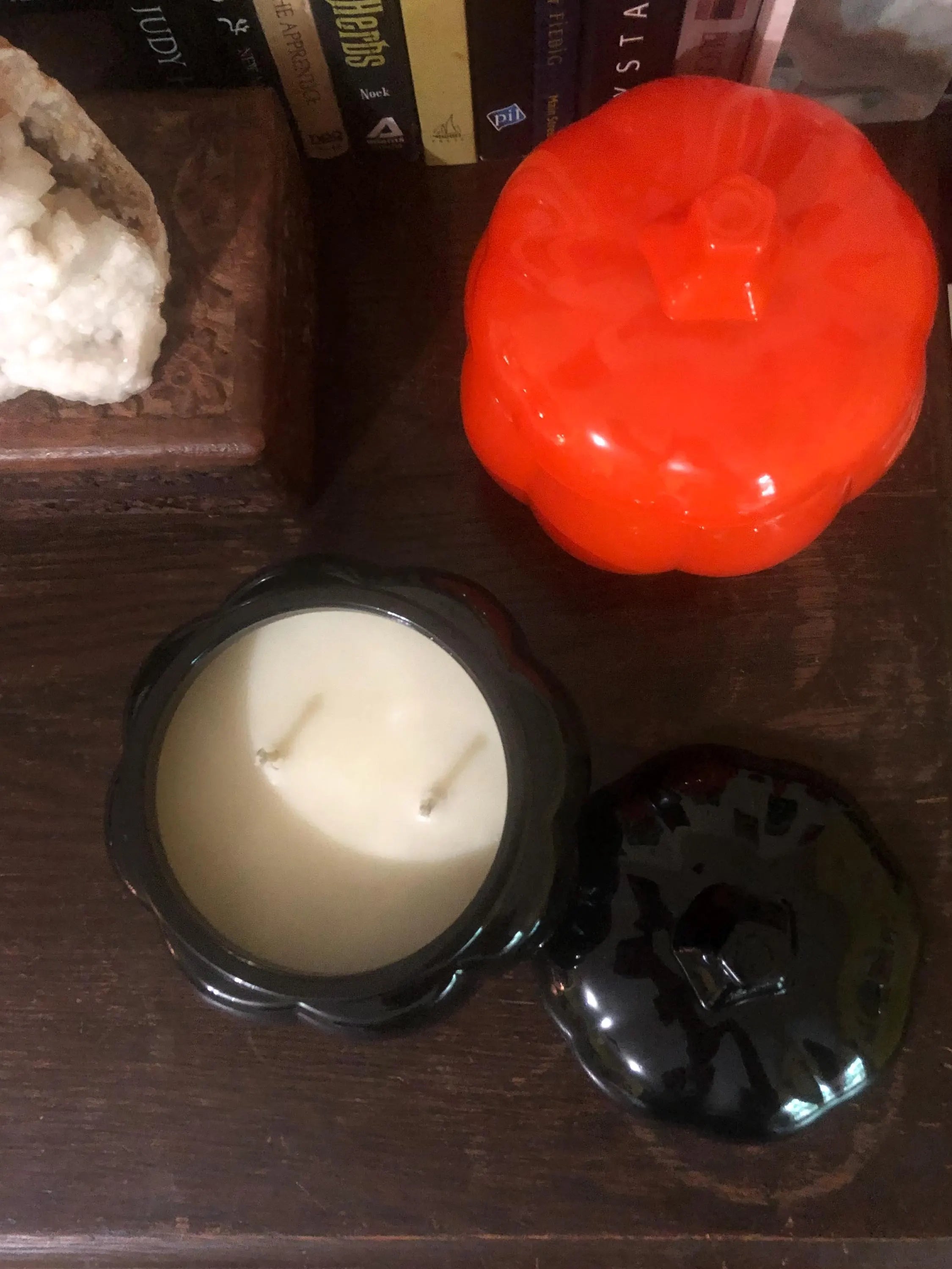 Large Glass Pumpkin Candle -18 oz - U Pick Scent