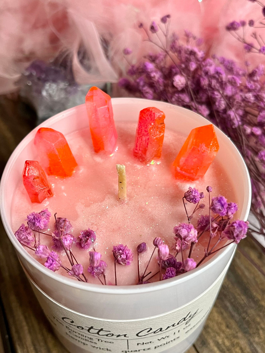 Cotton Candy Crystal Candle - 11 oz