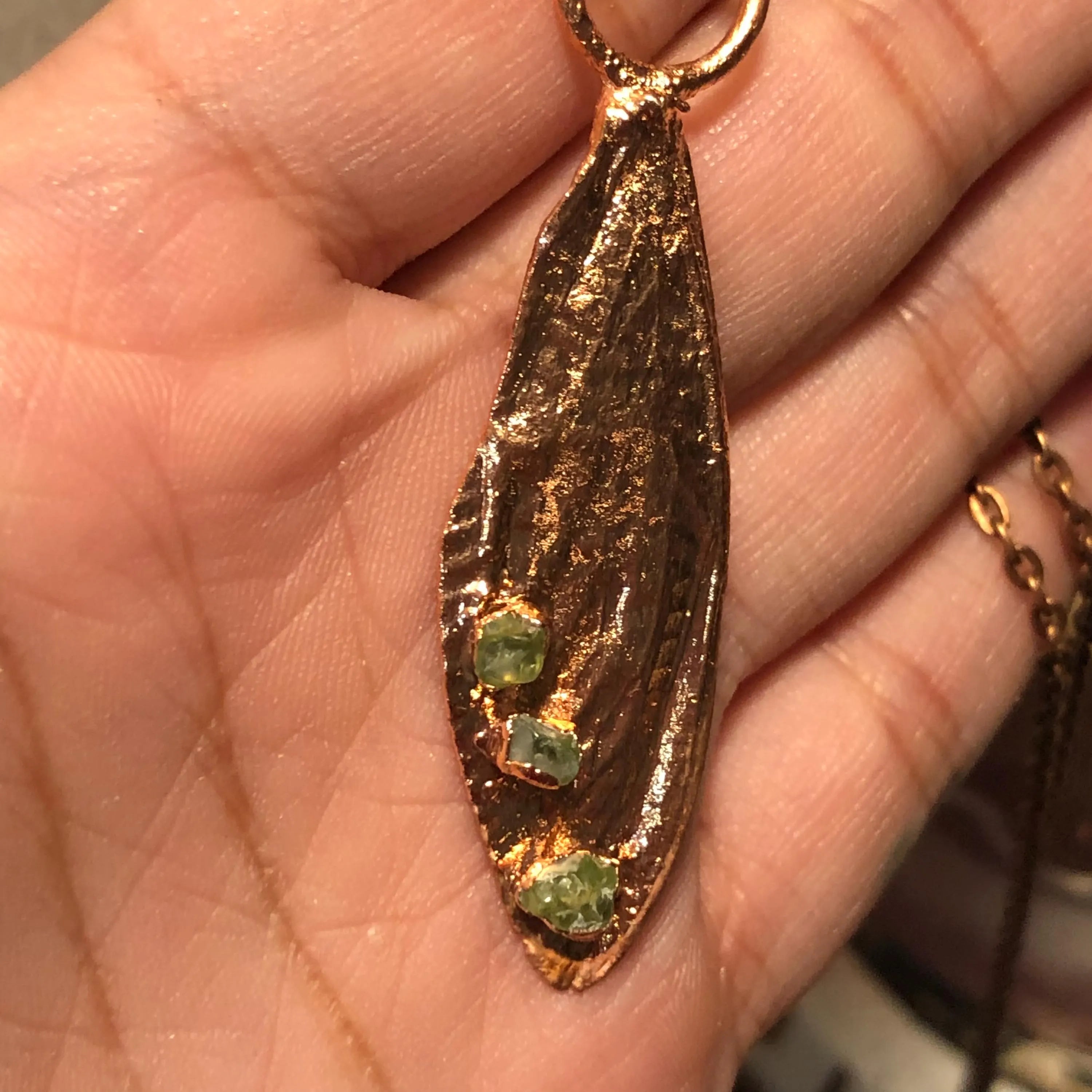 Real Dragonfly Wing, Copper Electroformed Necklace