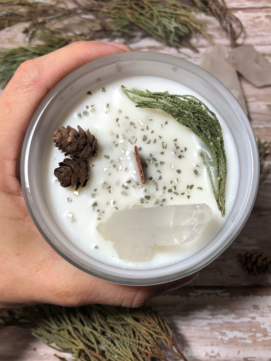 Fresh Cut Xmas Tree Crystal Candle 11 oz