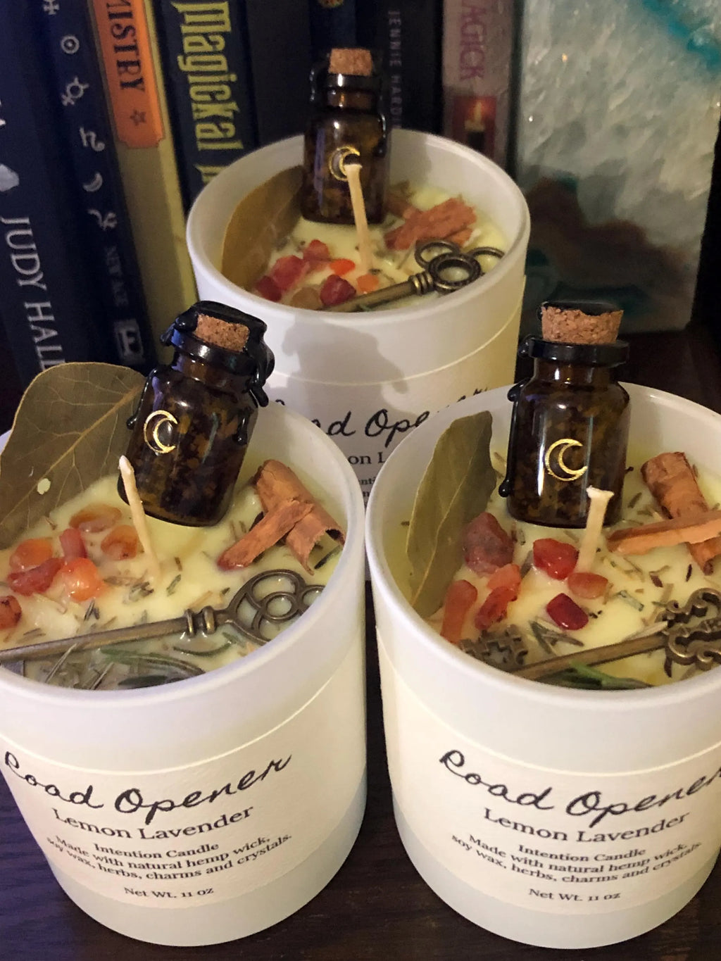 Path Opener Intention Candle- Lemon Lavender Fragranced 11 oz