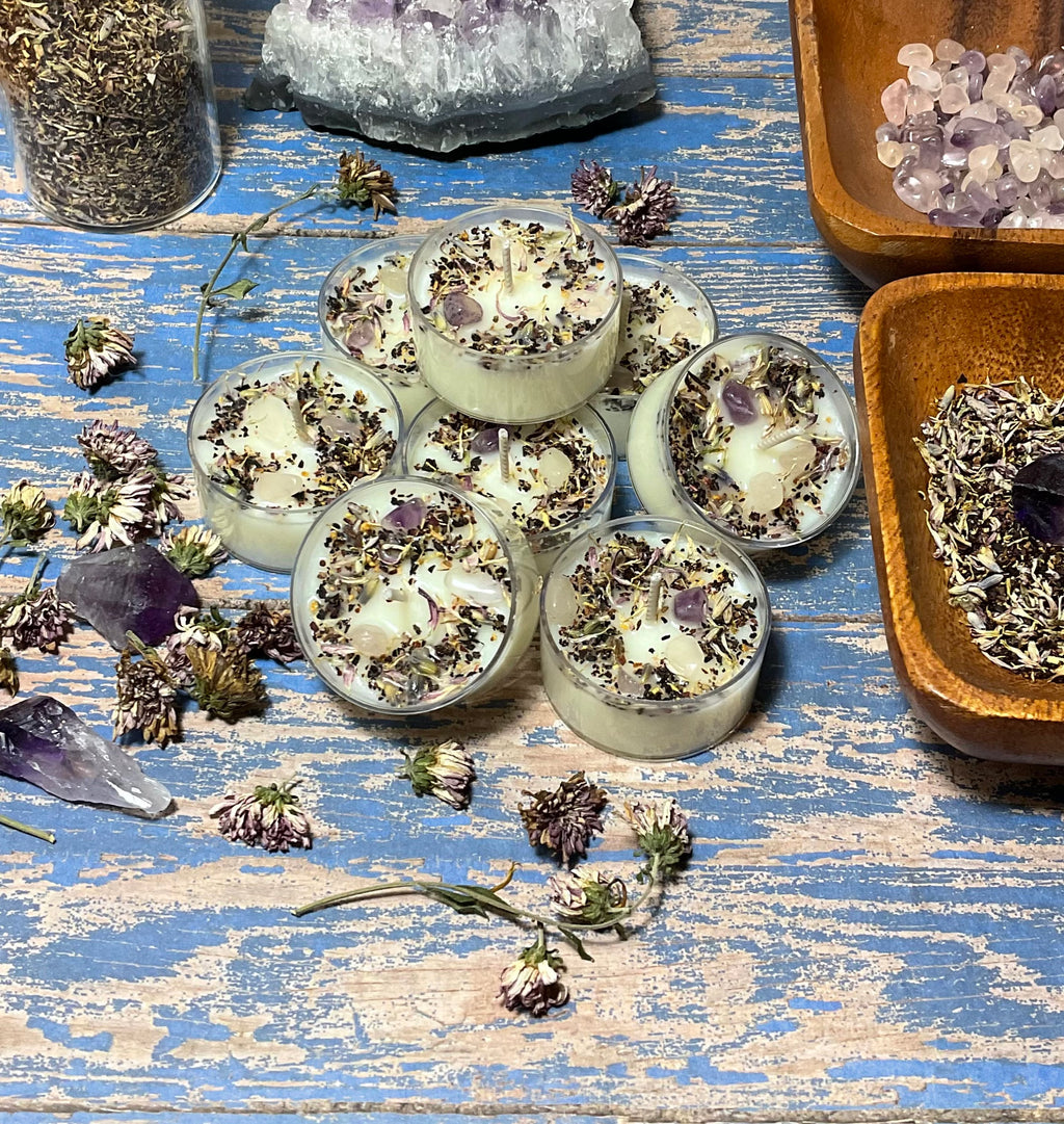 Honeysuckle Jasmine Soy Botanical Tea Lights