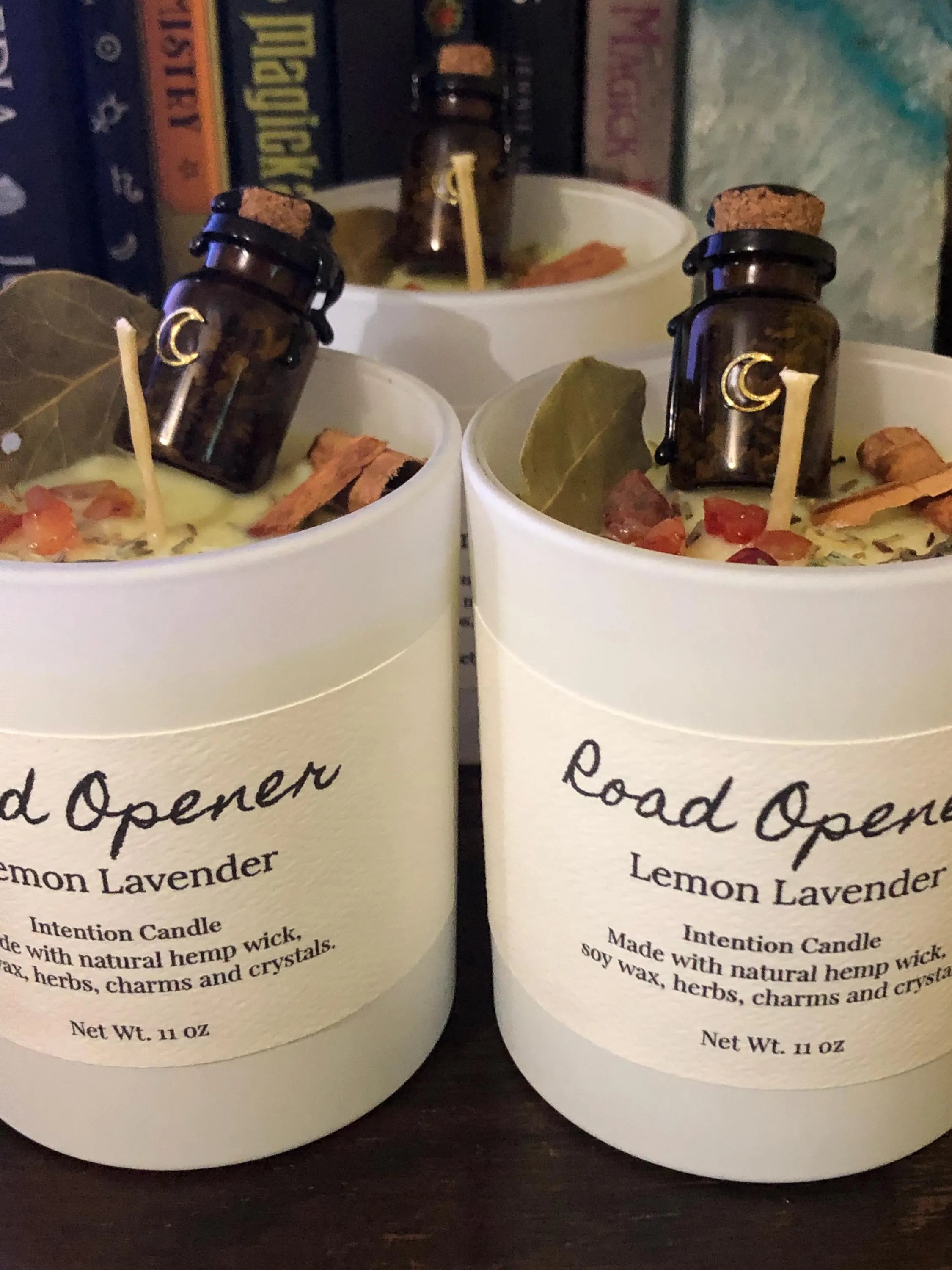 Path Opener Intention Candle- Lemon Lavender Fragranced 11 oz