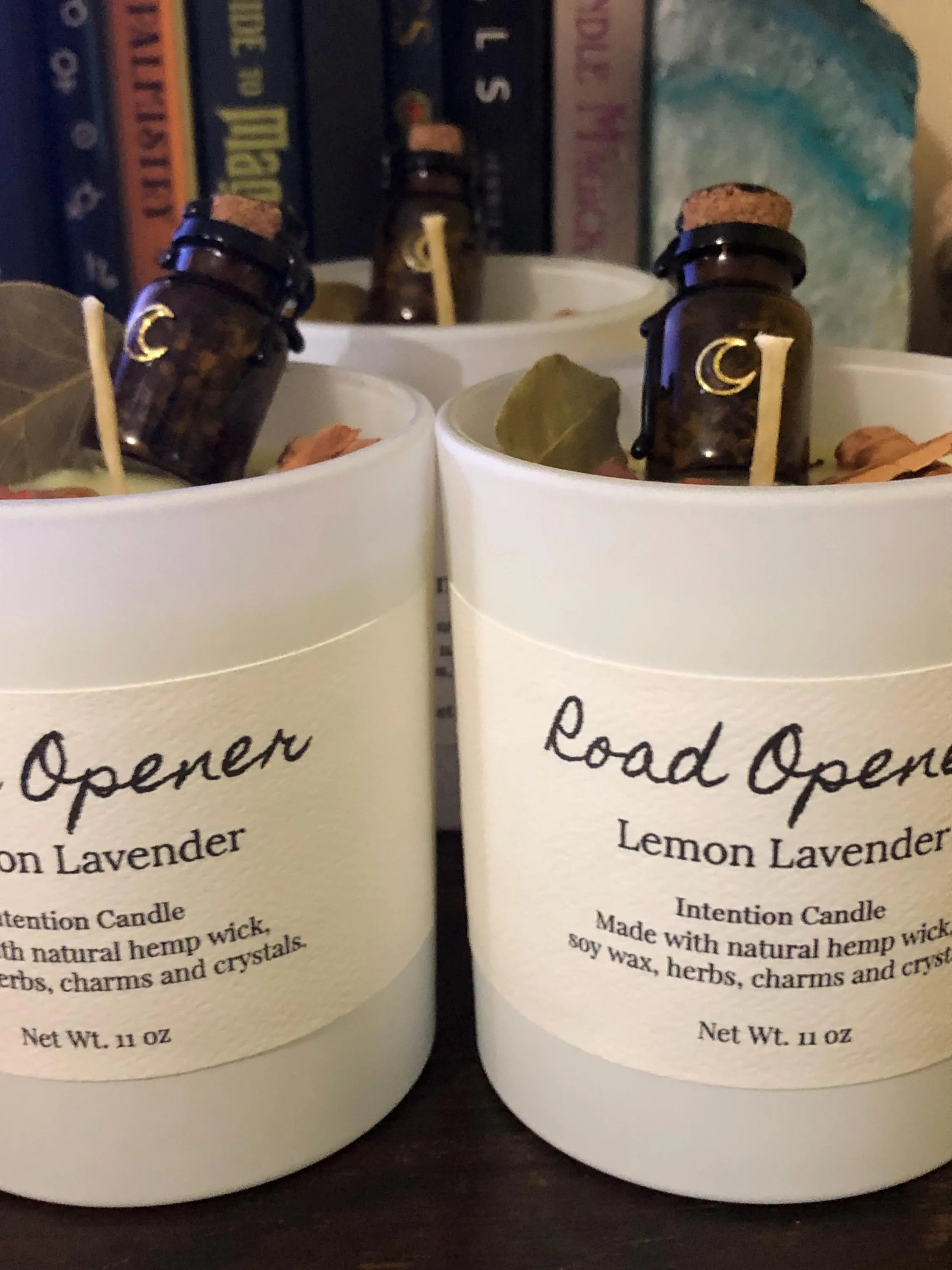 Path Opener Intention Candle- Lemon Lavender Fragranced 11 oz