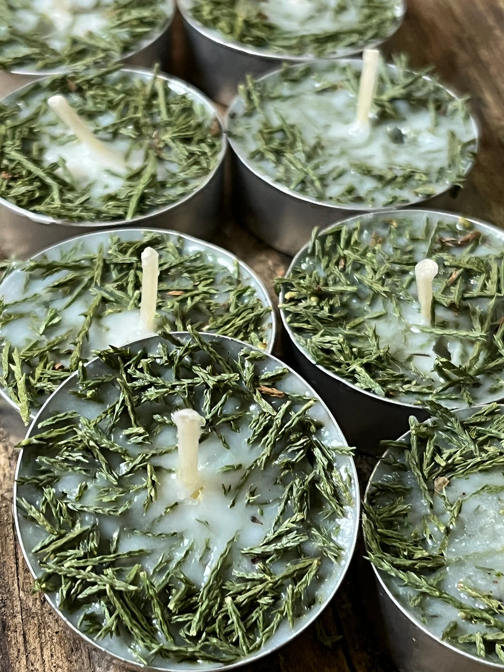Cedar Herb  Botanical Tea Lights